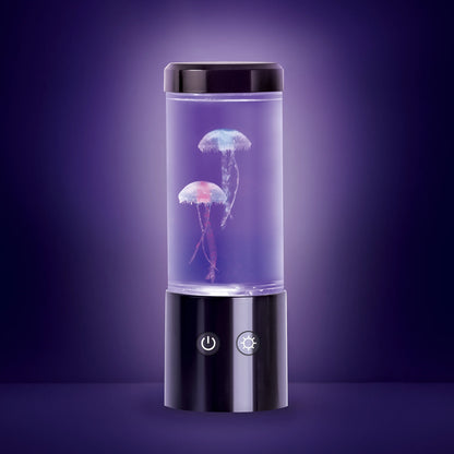 Jellyfish Night Light Lamp Motion & Multicolor Leds - Easy Mode Switching, USB Powered - 9"